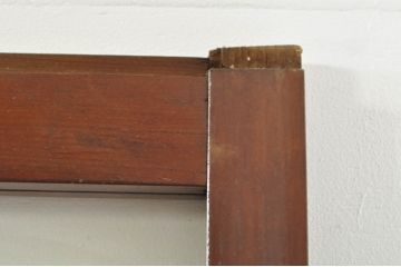 アンティーク建具　ダイヤガラス入り　落ち着いた空間に合わせやすいレトロなガラス戸4枚セット(引き戸)(R-076389)