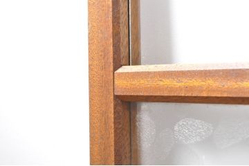アンティーク建具　レトロな空間を演出するガラス戸4枚セット(引き戸)(R-076390)