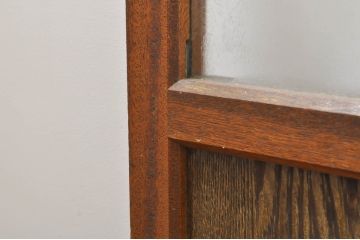アンティーク建具　レトロな空間を演出するガラス戸4枚セット(引き戸)(R-076390)
