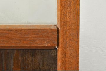 アンティーク建具　レトロな空間を演出するガラス戸4枚セット(引き戸)(R-076390)
