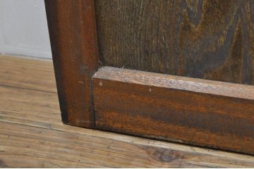 アンティーク建具　レトロな空間を演出するガラス戸4枚セット(引き戸)(R-076390)