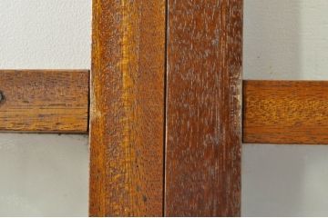 アンティーク建具　レトロな空間を演出するガラス戸4枚セット(引き戸)(R-076390)