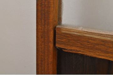 アンティーク建具　レトロな空間を演出するガラス戸4枚セット(引き戸)(R-076390)