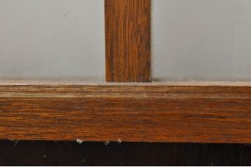 アンティーク建具　レトロな空間を演出するガラス戸4枚セット(引き戸)(R-076390)