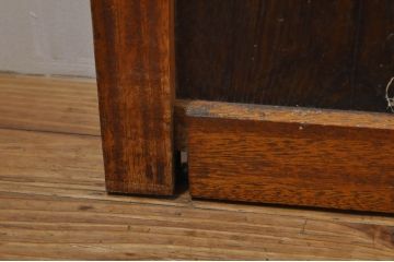 アンティーク建具　レトロな空間を演出するガラス戸4枚セット(引き戸)(R-076390)