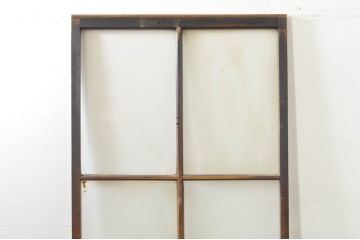 アンティーク建具　レトロな空間作りにおすすめなガラス戸1枚(引き戸)(R-076392)