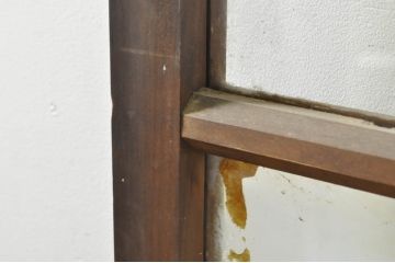 アンティーク建具　レトロな空間作りにおすすめなガラス戸1枚(引き戸)(R-076392)