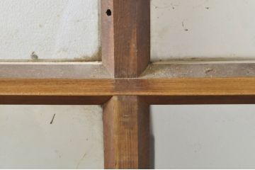 アンティーク建具　レトロな空間作りにおすすめなガラス戸1枚(引き戸)(R-076392)
