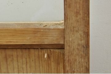 アンティーク建具　レトロな空間作りにおすすめなガラス戸1枚(引き戸)(R-076392)