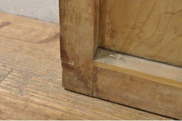 アンティーク建具　レトロな空間作りにおすすめなガラス戸1枚(引き戸)(R-076392)