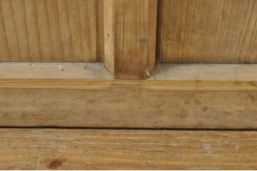 アンティーク建具　レトロな空間作りにおすすめなガラス戸1枚(引き戸)(R-076392)