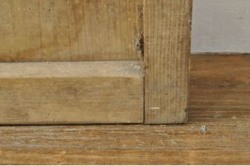 アンティーク建具　レトロな空間作りにおすすめなガラス戸1枚(引き戸)(R-076392)