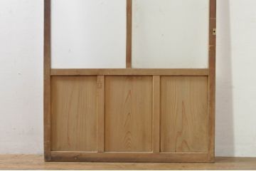アンティーク建具　レトロな空間作りにおすすめなガラス戸1枚(引き戸)(R-076392)