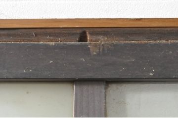 アンティーク建具　レトロな空間作りにおすすめなガラス戸1枚(引き戸)(R-076392)