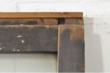 アンティーク建具　レトロな空間作りにおすすめなガラス戸1枚(引き戸)(R-076392)