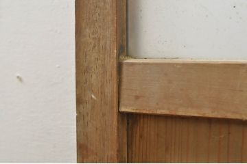 アンティーク建具　レトロな空間作りにおすすめなガラス戸1枚(引き戸)(R-076392)