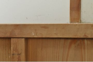 アンティーク建具　レトロな空間作りにおすすめなガラス戸1枚(引き戸)(R-076392)