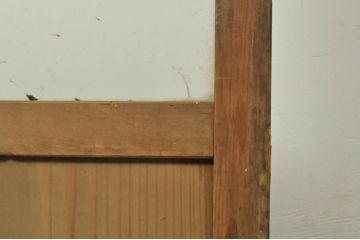 アンティーク建具　レトロな空間作りにおすすめなガラス戸1枚(引き戸)(R-076392)