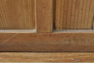 アンティーク建具　レトロな空間作りにおすすめなガラス戸1枚(引き戸)(R-076392)