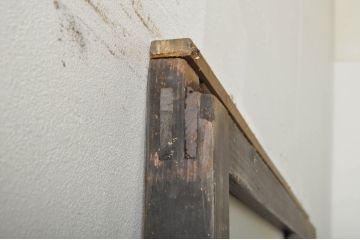アンティーク建具　レトロな空間作りにおすすめなガラス戸1枚(引き戸)(R-076392)