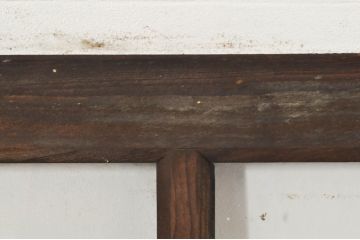 アンティーク建具　レトロな空間作りにおすすめなガラス戸1枚(引き戸)(R-076393)