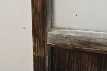 アンティーク建具　レトロな空間作りにおすすめなガラス戸1枚(引き戸)(R-076393)