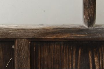 アンティーク建具　レトロな空間作りにおすすめなガラス戸1枚(引き戸)(R-076393)