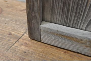 アンティーク建具　レトロな空間作りにおすすめなガラス戸1枚(引き戸)(R-076393)