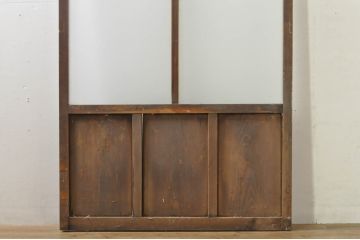 アンティーク建具　レトロな空間作りにおすすめなガラス戸1枚(引き戸)(R-076393)