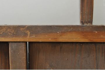 アンティーク建具　レトロな空間作りにおすすめなガラス戸1枚(引き戸)(R-076393)