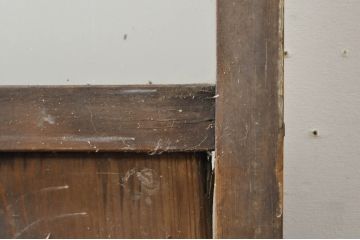 アンティーク建具　レトロな空間作りにおすすめなガラス戸1枚(引き戸)(R-076393)