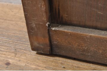 アンティーク建具　レトロな空間作りにおすすめなガラス戸1枚(引き戸)(R-076393)