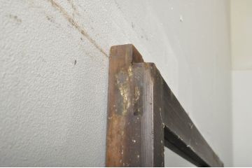 アンティーク建具　レトロな空間作りにおすすめなガラス戸1枚(引き戸)(R-076393)