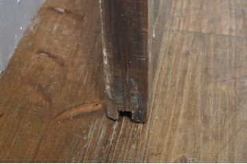 アンティーク建具　レトロな空間作りにおすすめなガラス戸1枚(引き戸)(R-076393)