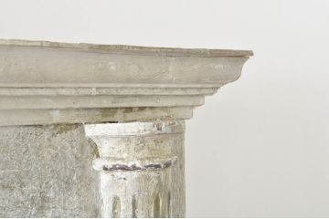 フランスアンティーク　シャビーシックな風合いがおしゃれなフレンチシェルフ(飾り棚、陳列棚、ディスプレイラック、本棚、ブックシェルフ、書棚、店舗什器)(R-076396)