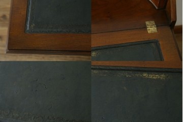 イギリスヴィンテージ　高級家具　ロスジョン(ROSJOHN)　マホガニー材　イギリス王室御用達ブランドのライティングビューロー　(R-076401)