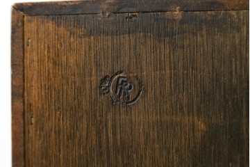 イギリスヴィンテージ　高級家具　ロスジョン(ROSJOHN)　マホガニー材　イギリス王室御用達ブランドのライティングビューロー　(R-076401)