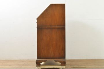 イギリスビンテージ　イギリス高級家具　ロスジョン(ROSJOHN)　イギリス王室御用達　マホガニー材　品のある佇まいが美しいライティングビューロー(ワークデスク、サイドチェスト、在宅用、在宅ワーク用、ヴィンテージ、英国)(R-076401)