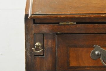 イギリスビンテージ　イギリス高級家具　ロスジョン(ROSJOHN)　イギリス王室御用達　マホガニー材　品のある佇まいが美しいライティングビューロー(ワークデスク、サイドチェスト、在宅用、在宅ワーク用、ヴィンテージ、英国)(R-076401)