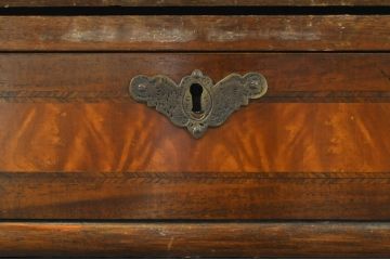 イギリスビンテージ　イギリス高級家具　ロスジョン(ROSJOHN)　イギリス王室御用達　マホガニー材　品のある佇まいが美しいライティングビューロー(ワークデスク、サイドチェスト、在宅用、在宅ワーク用、ヴィンテージ、英国)(R-076401)