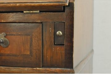 イギリスビンテージ　イギリス高級家具　ロスジョン(ROSJOHN)　イギリス王室御用達　マホガニー材　品のある佇まいが美しいライティングビューロー(ワークデスク、サイドチェスト、在宅用、在宅ワーク用、ヴィンテージ、英国)(R-076401)