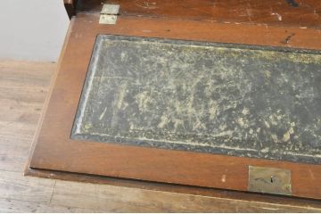 イギリスビンテージ　イギリス高級家具　ロスジョン(ROSJOHN)　イギリス王室御用達　マホガニー材　品のある佇まいが美しいライティングビューロー(ワークデスク、サイドチェスト、在宅用、在宅ワーク用、ヴィンテージ、英国)(R-076401)