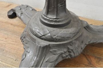 フランスアンティーク　希少!!　鋳物(いもの)ベースの真鍮(しんちゅう)製フレンチポールハンガー(ホールハンガー、コートハンガー、帽子掛け、店舗什器)(R-076410)