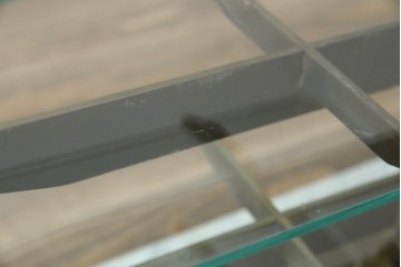 フランスビンテージ　大理石ベース　真鍮(しんちゅう)フレームの卓上フレンチディスプレイスタンド　(R-076411)