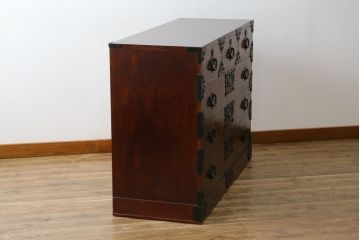 中古　岩谷堂箪笥　桜木家具店作　重厚な雰囲気で格式ただようチェスト(和タンス、衣装箪笥、整理箪笥、収納箪笥、引き出し、サイドチェスト)(R-076416)