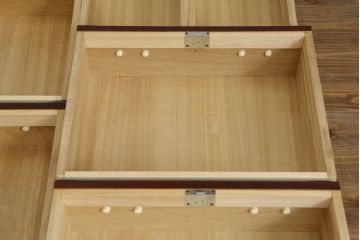 中古　筑後民芸　落ち着いた佇まいで和の雰囲気を引き立てる小箪笥(収納箪笥、整理箪笥、サイドチェスト、引き出し、和箪笥)(定価約17万円)(R-076417)