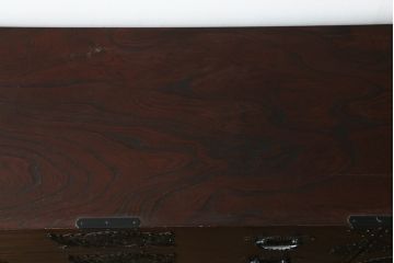 中古　仙台民芸箪笥(仙台箪笥)　欅産業　凝ったつくりの大振りの金具が目を惹く仙台箪笥サイドボード(サイドチェスト、ローチェスト、収納箪笥、衣装箪笥、引き出し)(R-076423)
