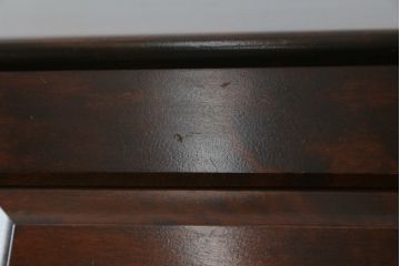 中古　北海道民芸家具　コンパクトで使い勝手の良いライティングビューロー(簿記机、ワークデスク、引き出し、サイドチェスト、在宅用、在宅ワーク用)(R-076426)