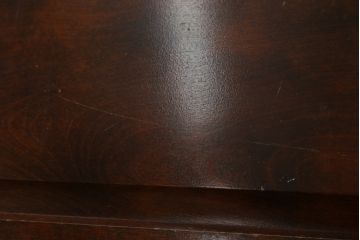 中古　北海道民芸家具　コンパクトで使い勝手の良いライティングビューロー(簿記机、ワークデスク、引き出し、サイドチェスト、在宅用、在宅ワーク用)(R-076426)