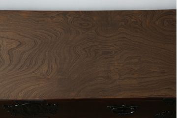 中古　美品　岩谷堂箪笥　籐里木工所　佐藤幸則作　天板付きリメイク　脚(台輪)付きリメイク　落ち着いた色味が魅力的なローボード(引き出し、ローチェスト、サイドチェスト、収納箪笥、テレビ台、テレビボード)(R-076434)